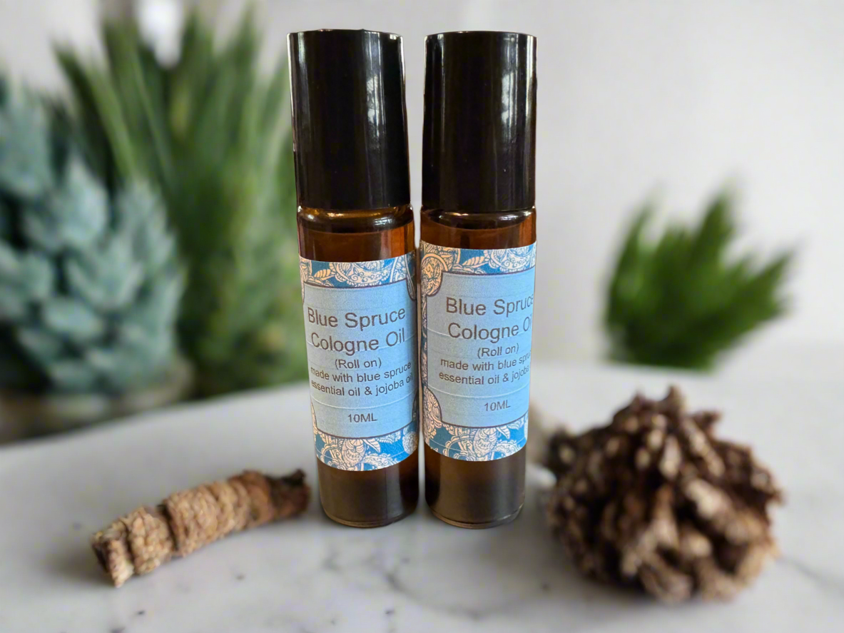 Blue spruce cologne oil